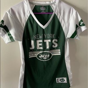 NY JETS BLING V NECK